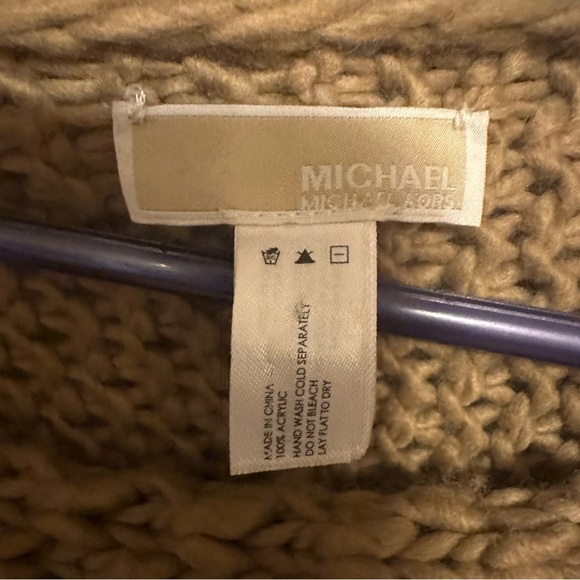 MICHAEL Michael Kors camel poncho. One Size - Picture 2 of 2